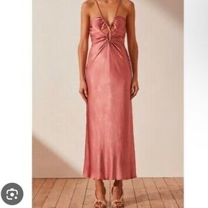 💕Shona Joy Angelica Midi Dress in Blush Pink Size 0 like NEW